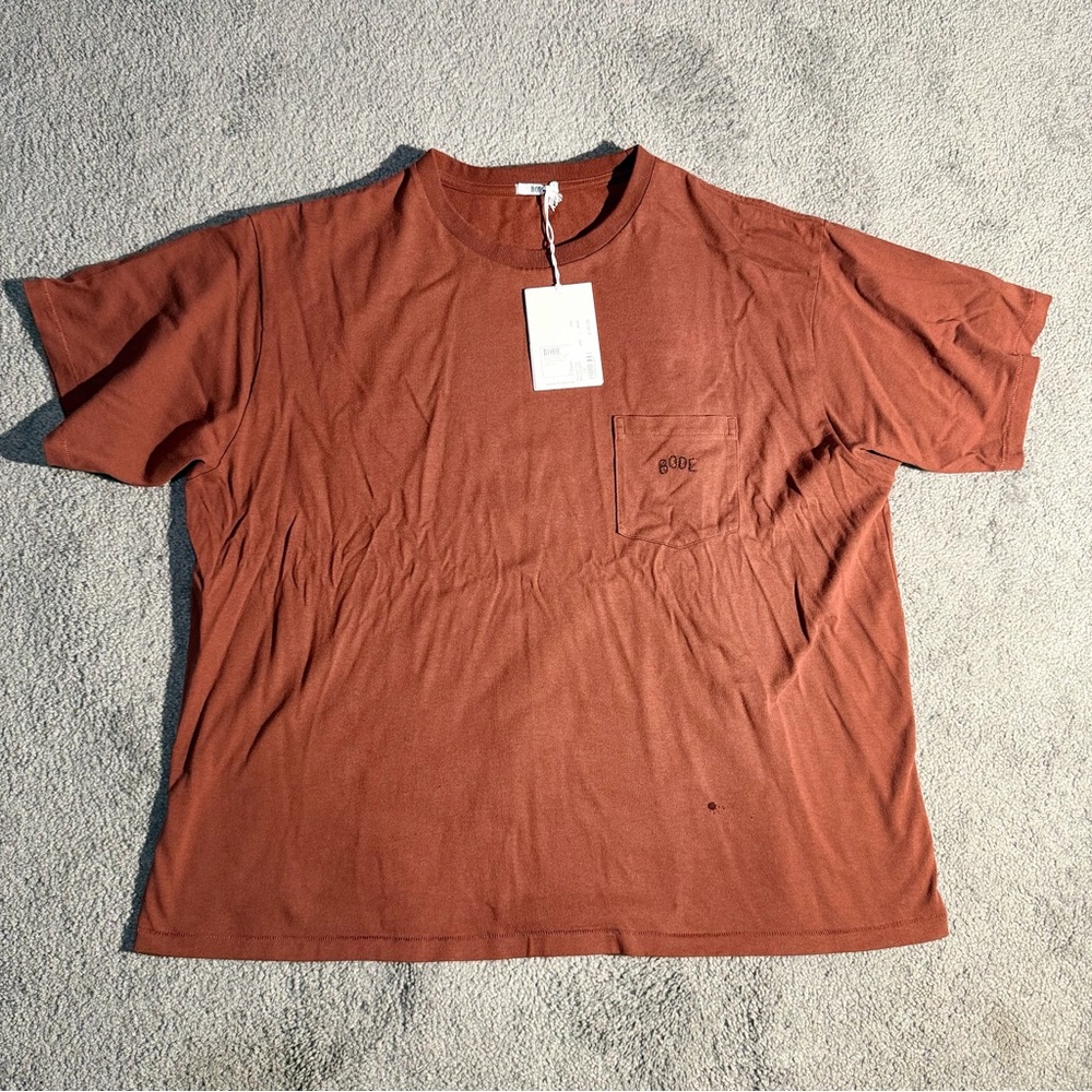 Bode Rust Pocket T-Shirt
